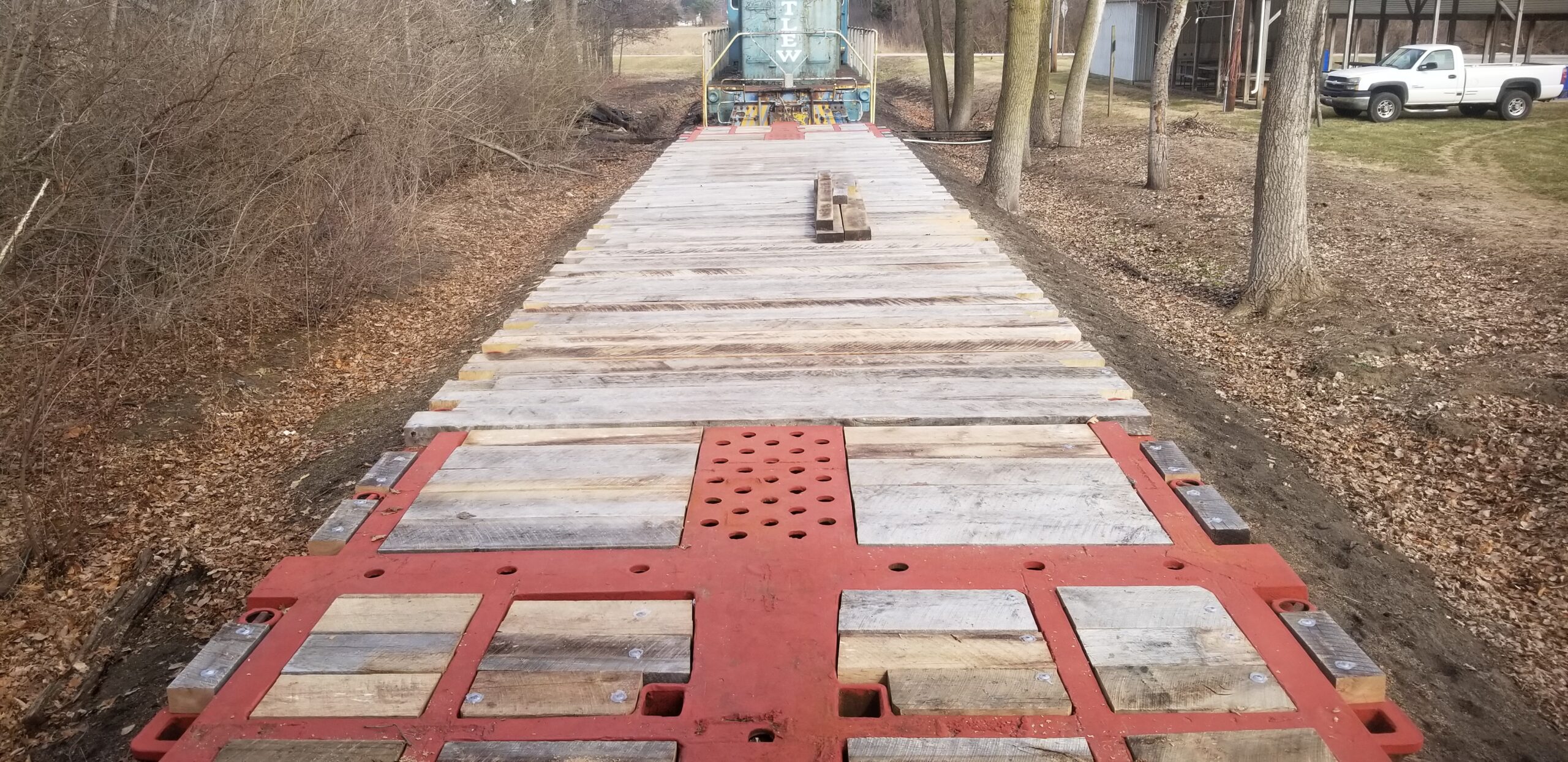 Wabash 553 piggyback/TOFC flatcar